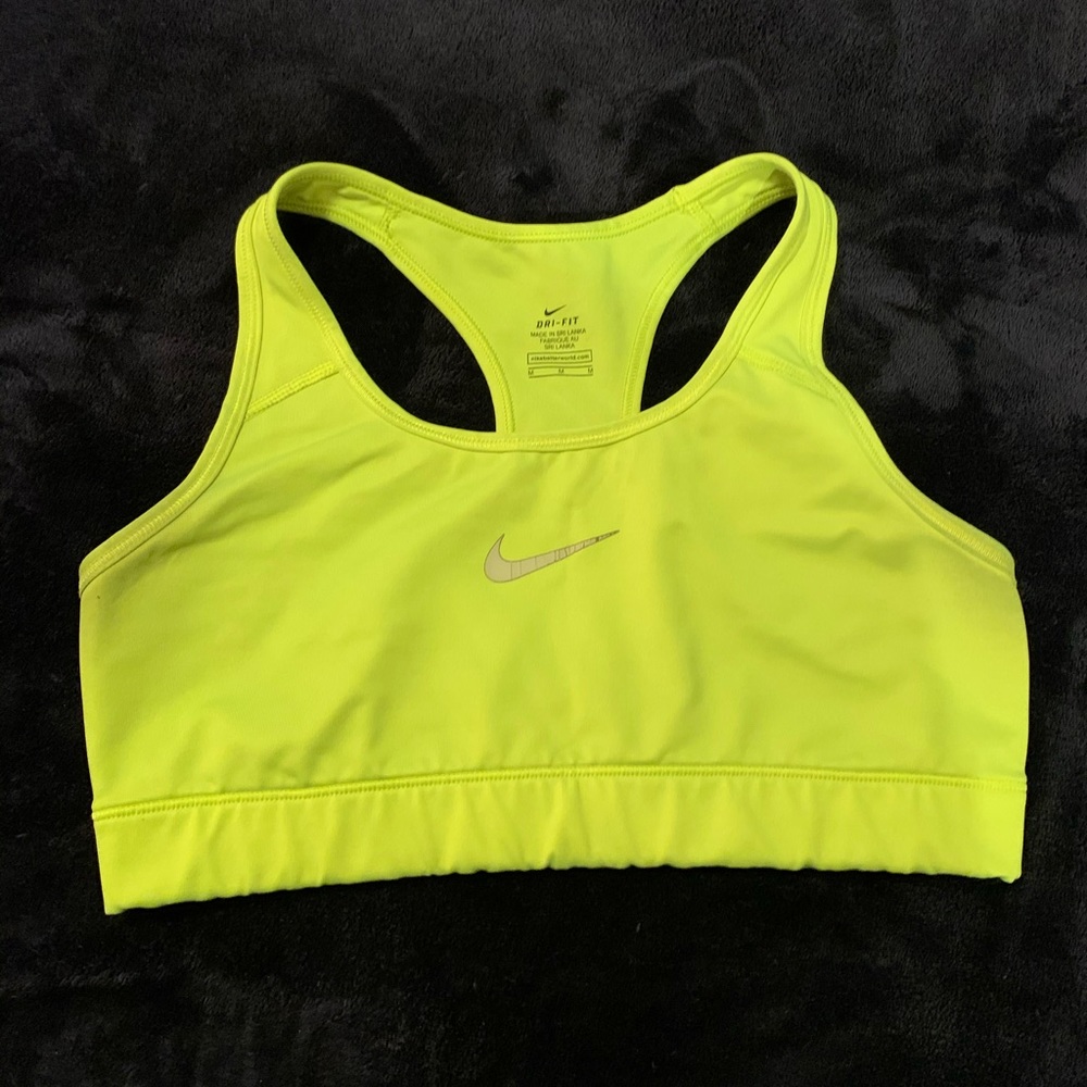 Neon Green Nike Sports Bra